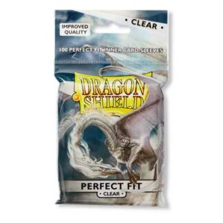 Dragon Shield Standard Perfect Fit Sleeves - Clear/Clear (100 Sleeves)