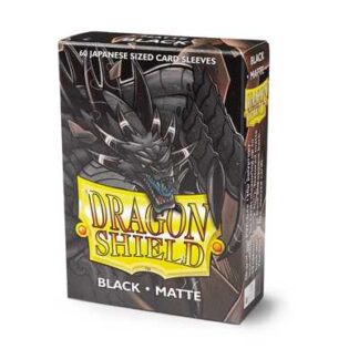 Dragon Shield Small Sleeves - Japanese Matte Black (60 Sleeves)