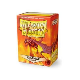 Dragon Shield Standard Sleeves - Matte Orange (100 Sleeves)
