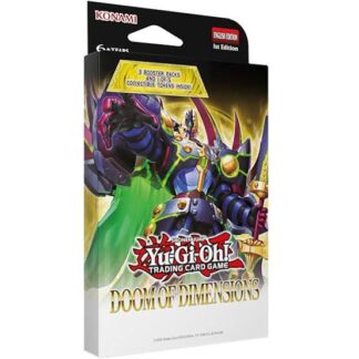 YU-GI-OH! Doom of Dimensions Tuckbox je odlična izbira za vse ljubitelje Yu-Gi-Oh! TCG, igralce in zbiratelje. Tuckbox vsebuje več boosterjev iz serije Doom of Dimensions ter ponuja še več priložnosti za odkrivanje novih kart in dopolnitev tvoje Yu-Gi-Oh! zbirke. YU-GI-OH! Doom of Dimensions Tuckbox